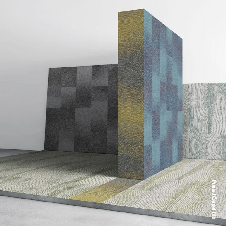 Reinforced Non-woven Backing Printed Carpet Tile